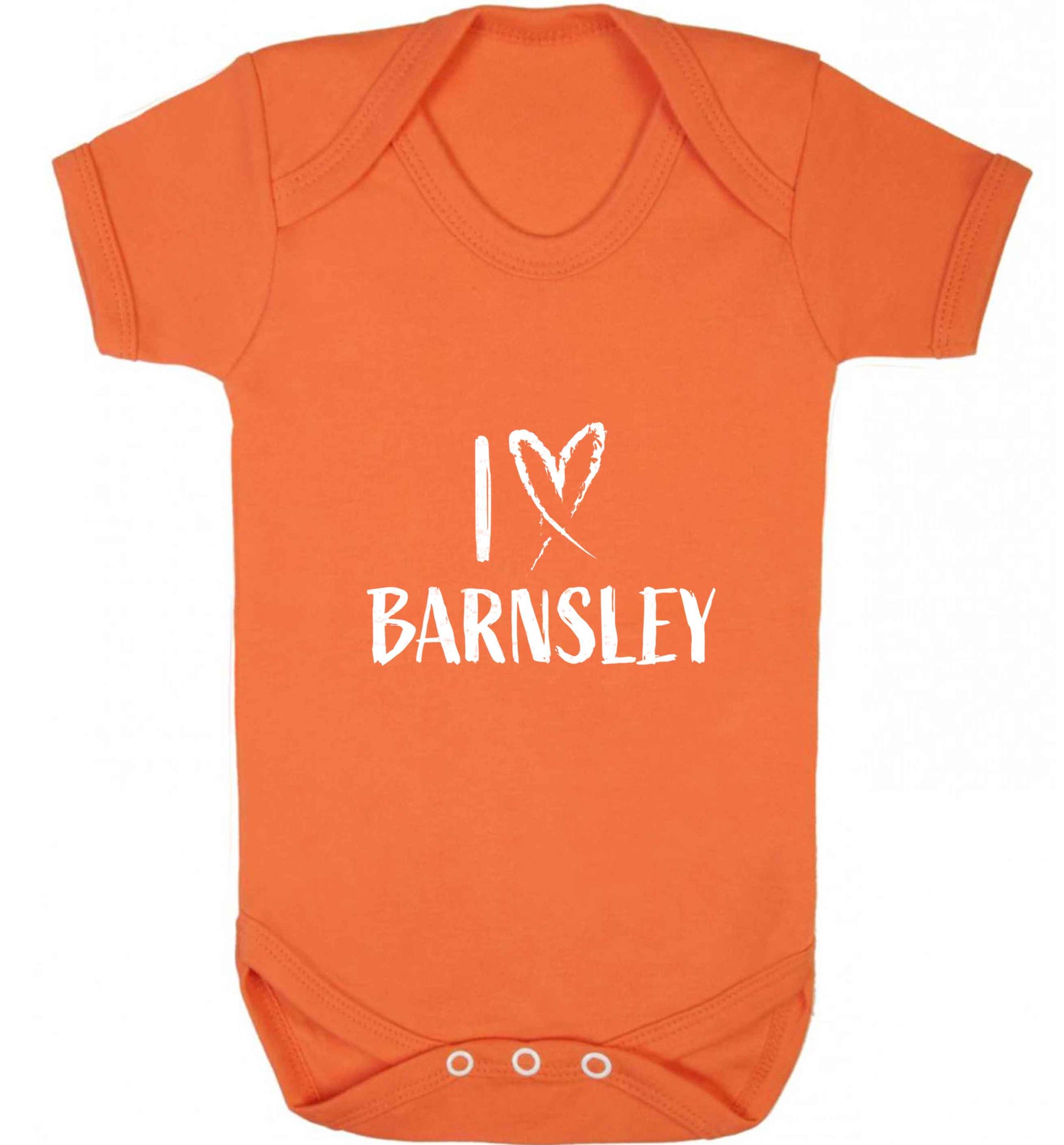 I love Barnsley baby vest orange 18-24 months