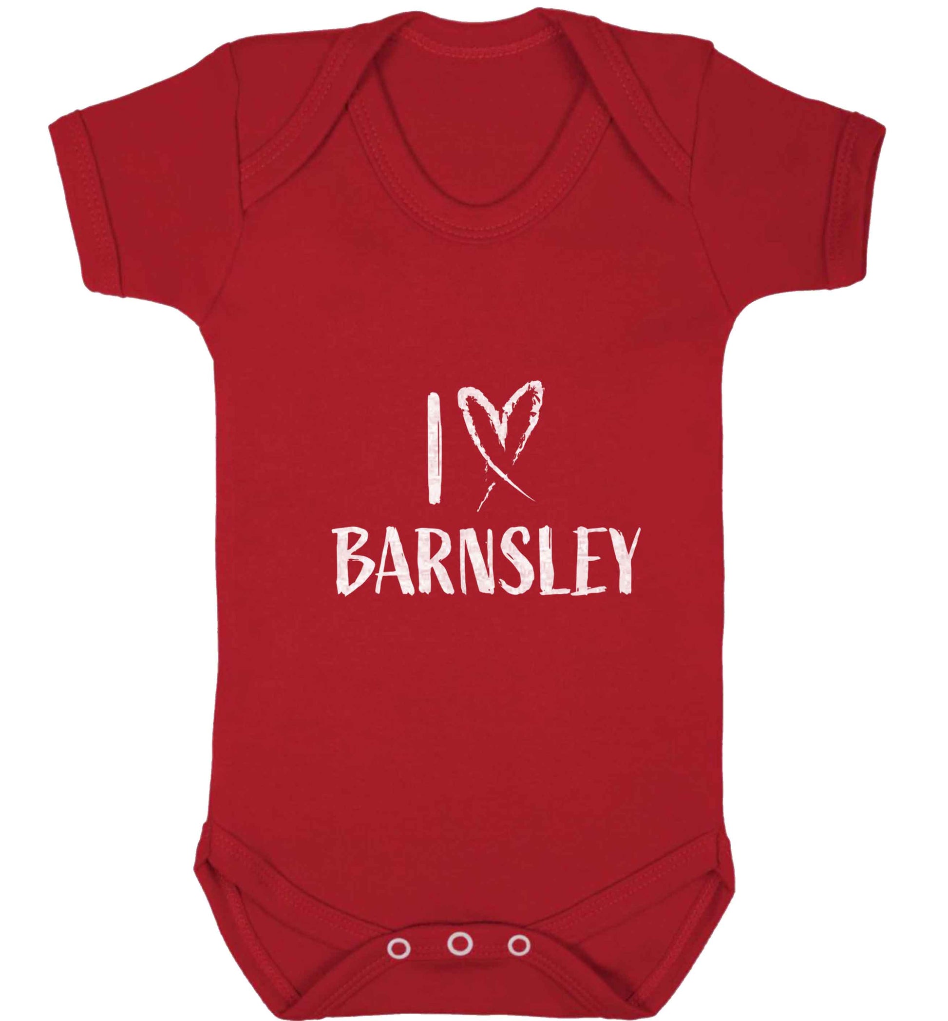 I love Barnsley baby vest red 18-24 months
