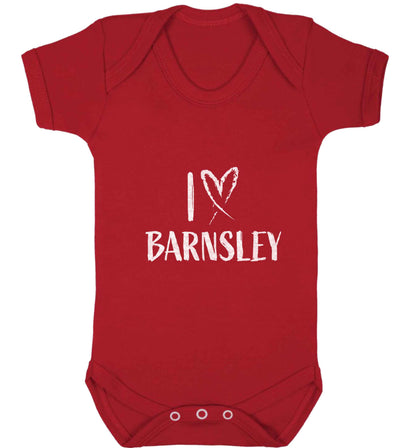 I love Barnsley baby vest red 18-24 months