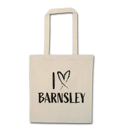 I love Barnsley natural tote bag