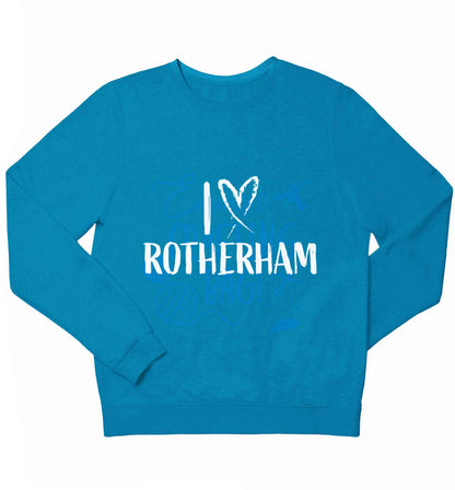 I love Rotherham children's blue sweater 12-13 Years