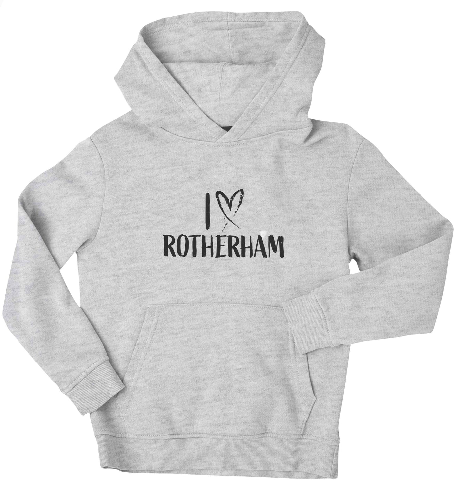 I love Rotherham children's grey hoodie 12-13 Years