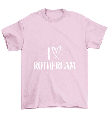 I love Rotherham Children's light pink Tshirt 12-13 Years