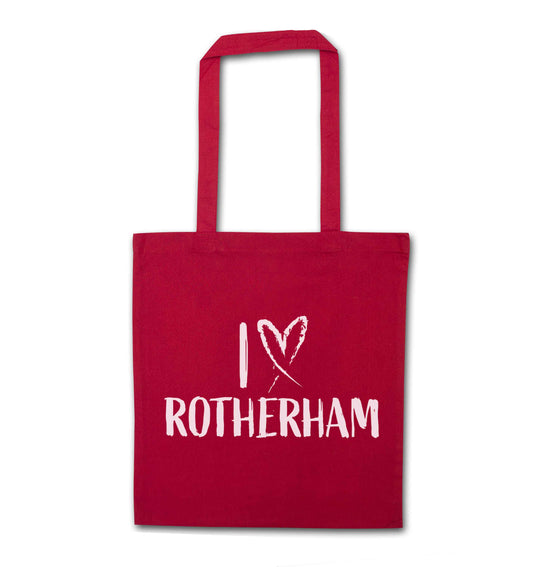 I love Rotherham red tote bag