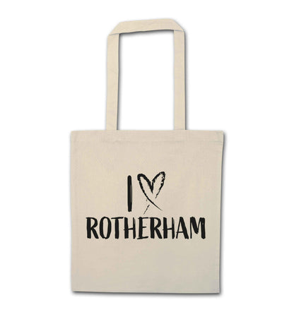 I love Rotherham natural tote bag