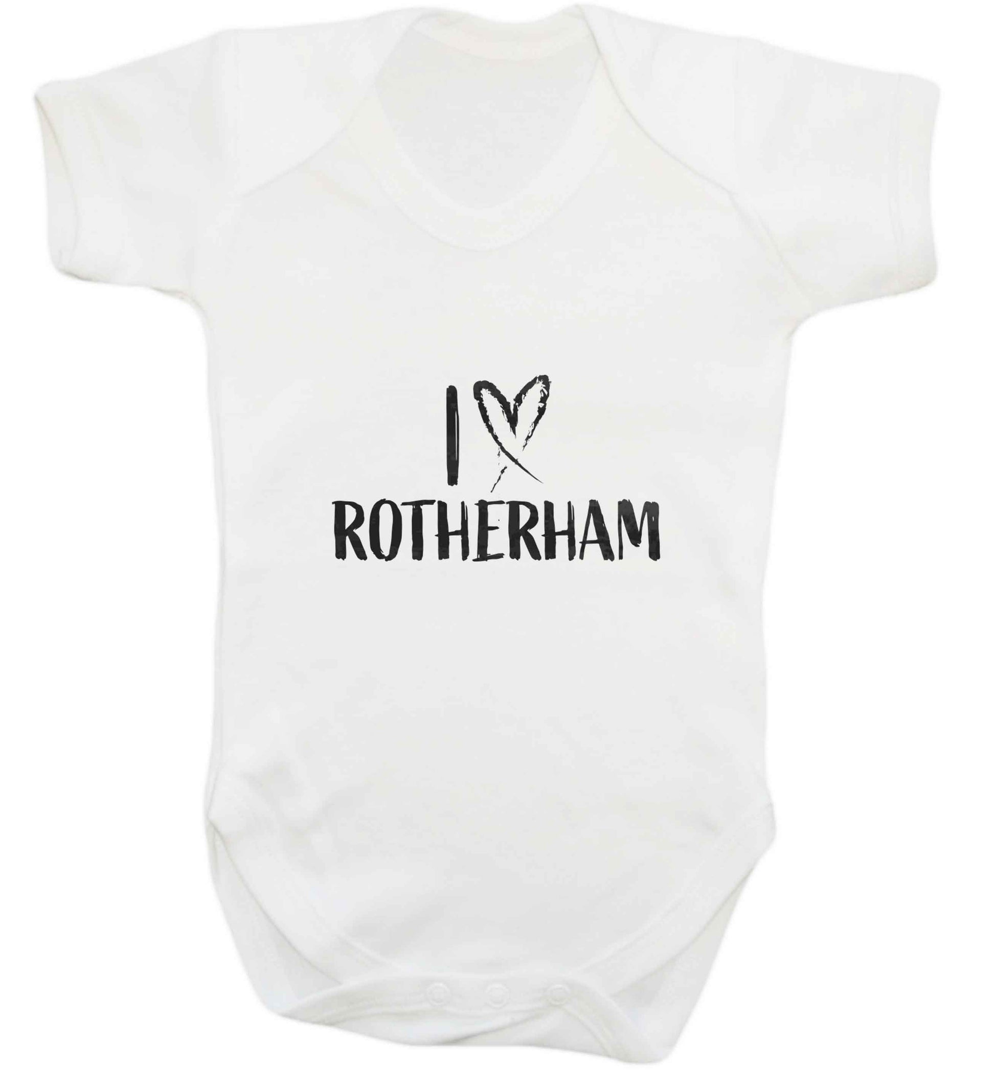 I love Rotherham baby vest white 18-24 months