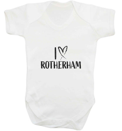 I love Rotherham baby vest white 18-24 months