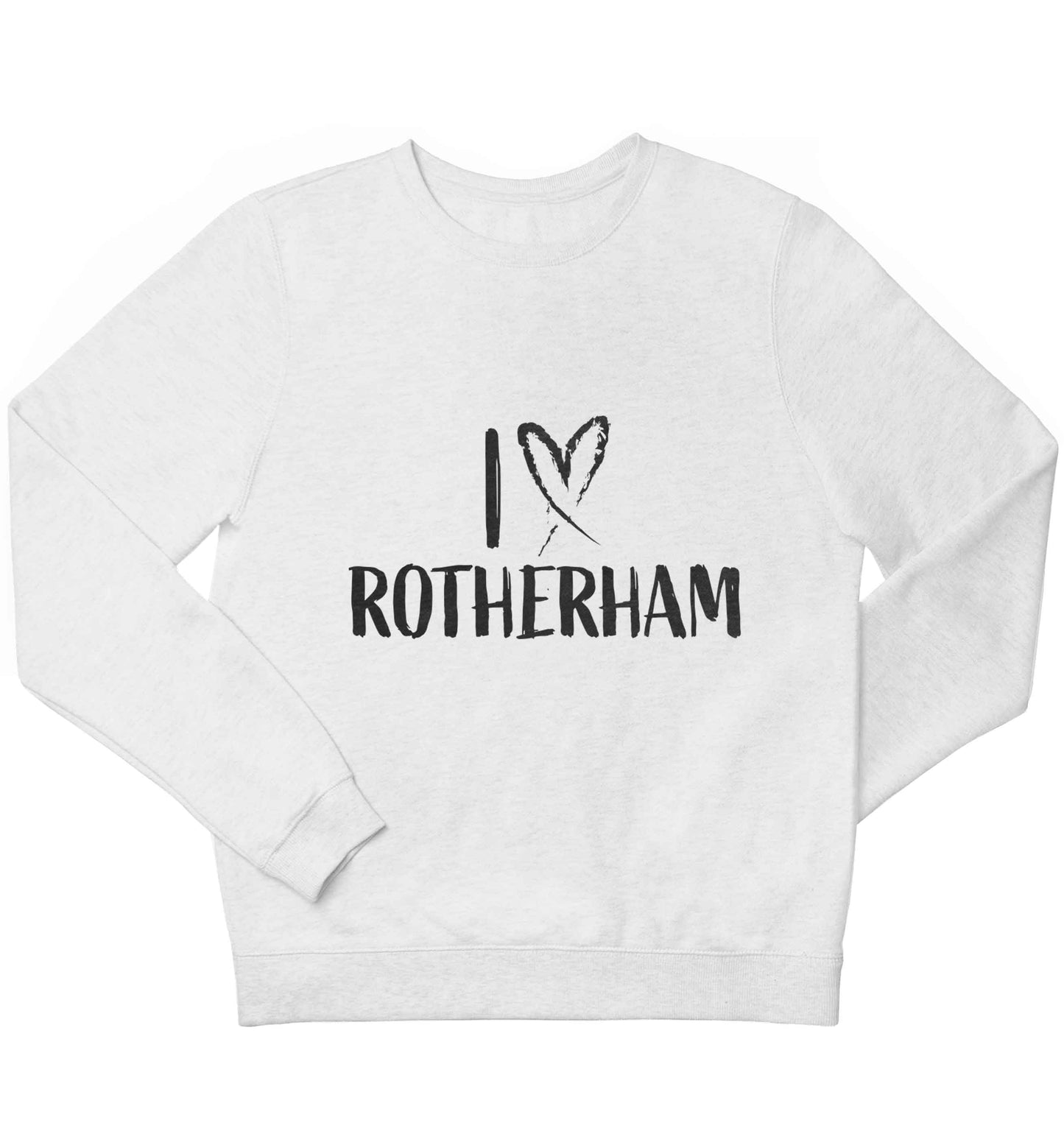 I love Rotherham children's white sweater 12-13 Years