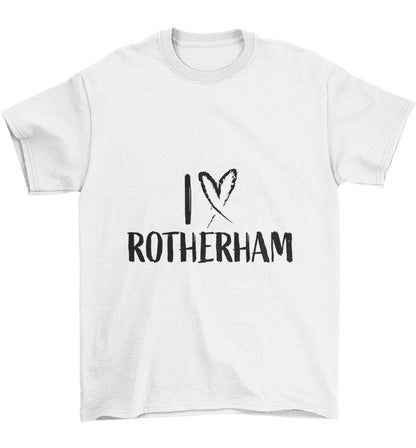 I love Rotherham Children's white Tshirt 12-13 Years