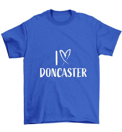 I love Doncaster Children's blue Tshirt 12-13 Years
