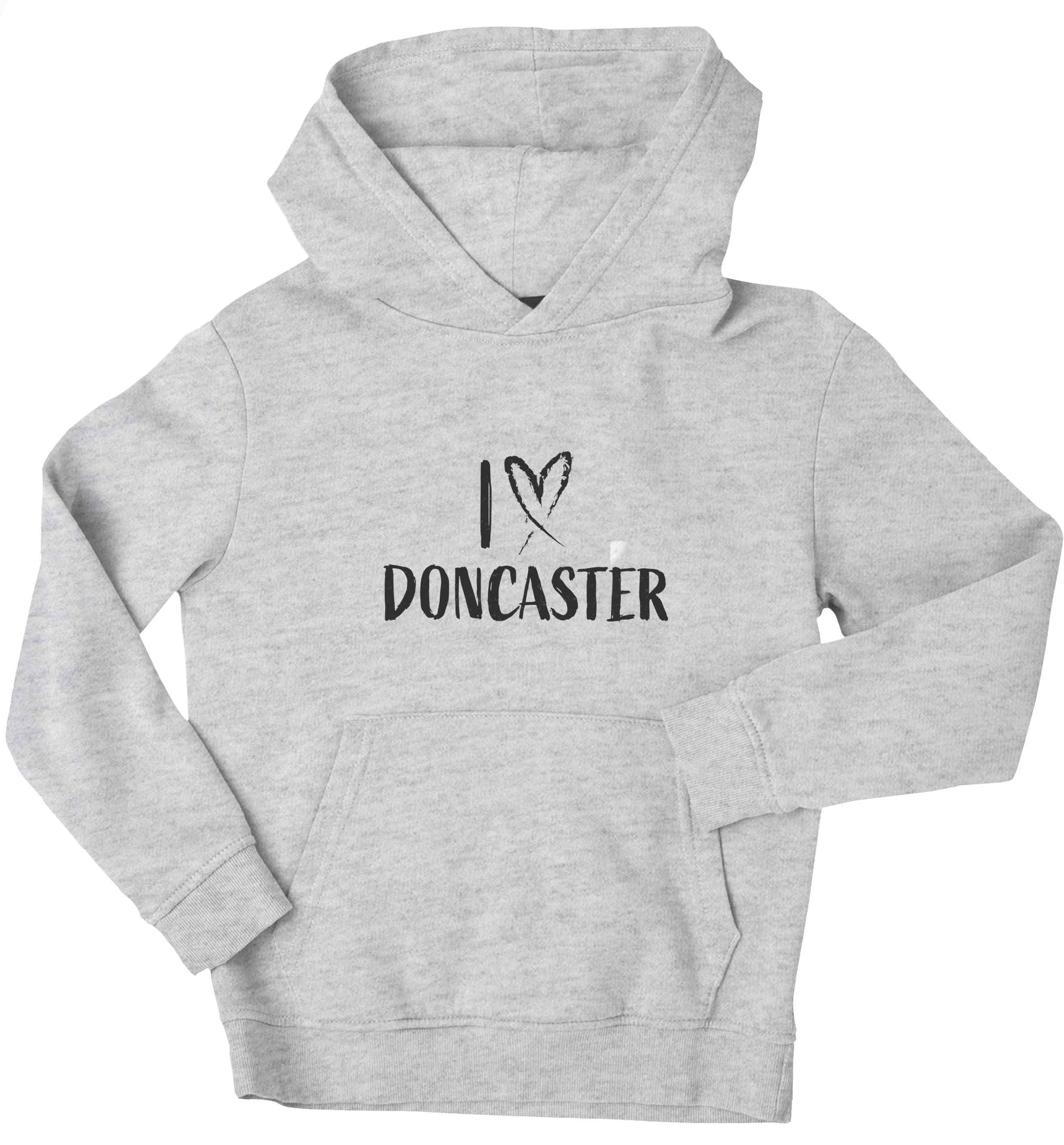 I love Doncaster children's grey hoodie 12-13 Years