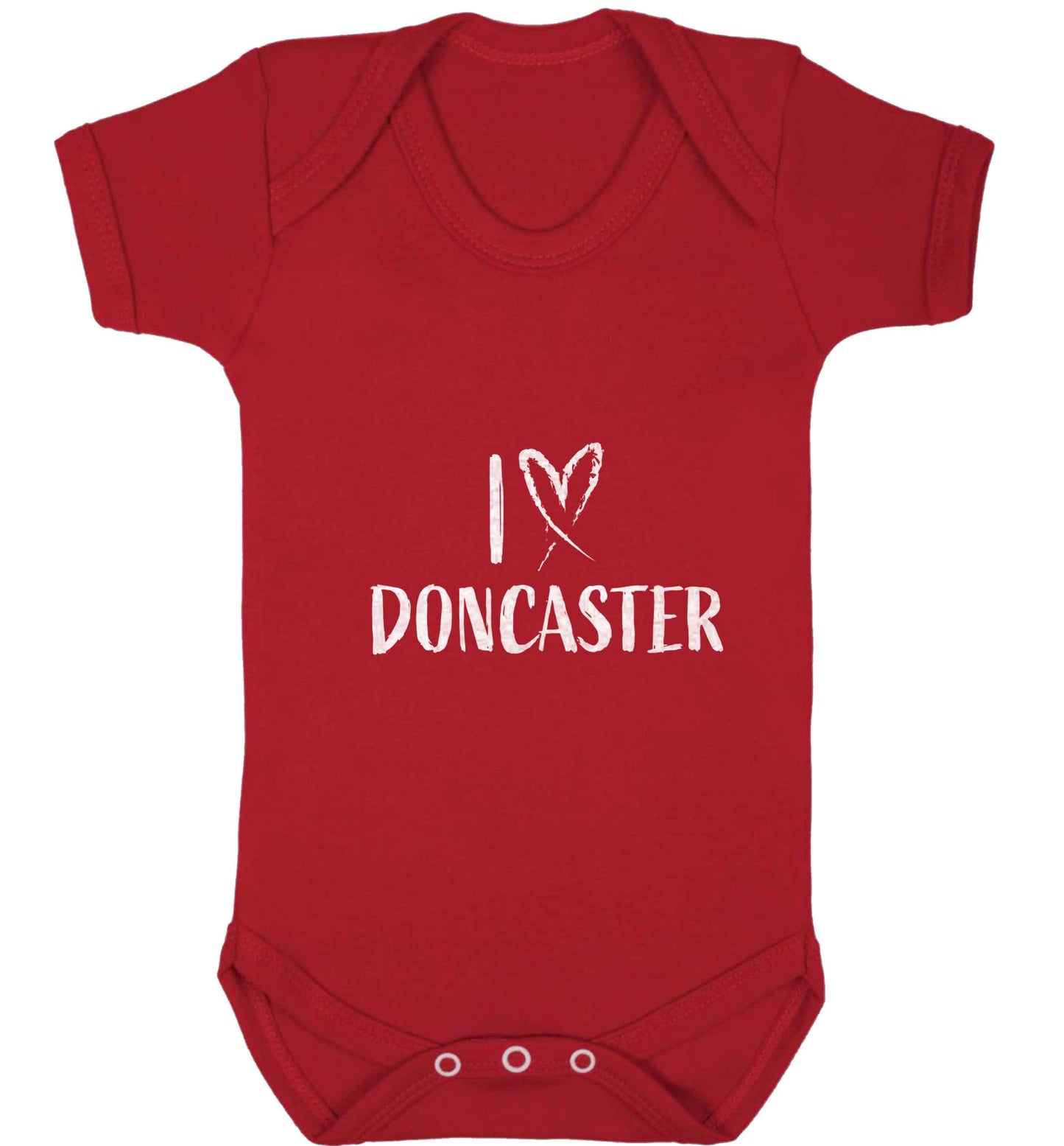 I love Doncaster baby vest red 18-24 months