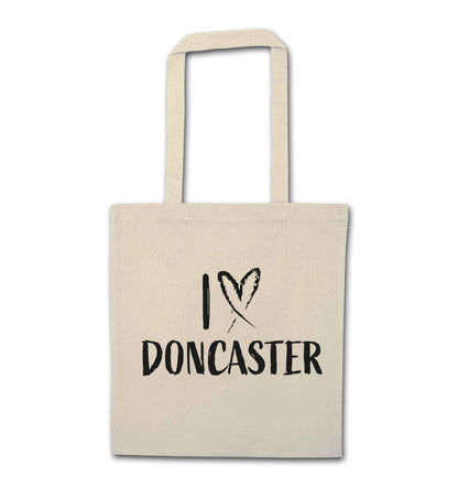 I love Doncaster natural tote bag