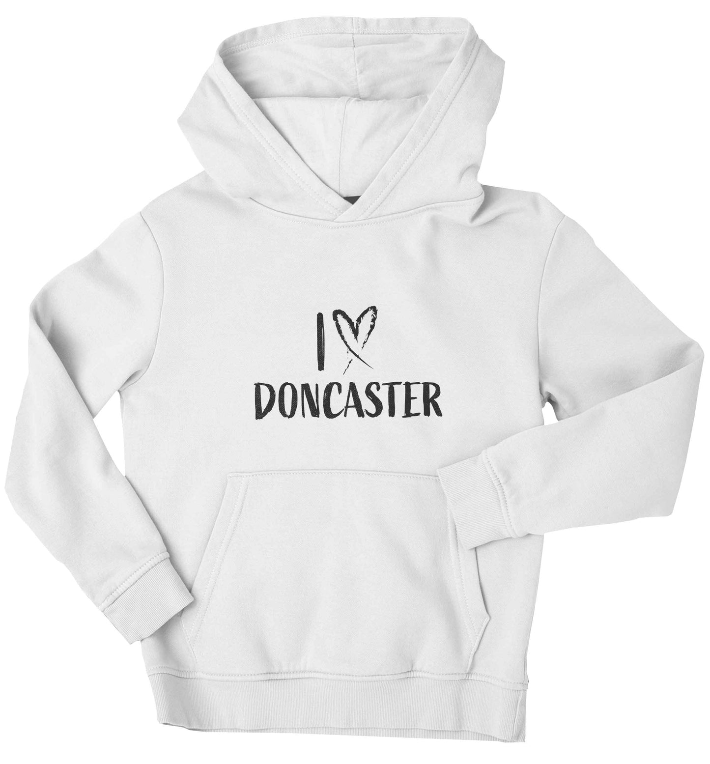 I love Doncaster children's white hoodie 12-13 Years