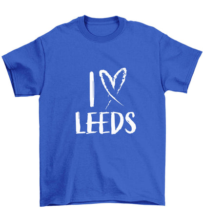 I love Leeds Children's blue Tshirt 12-13 Years