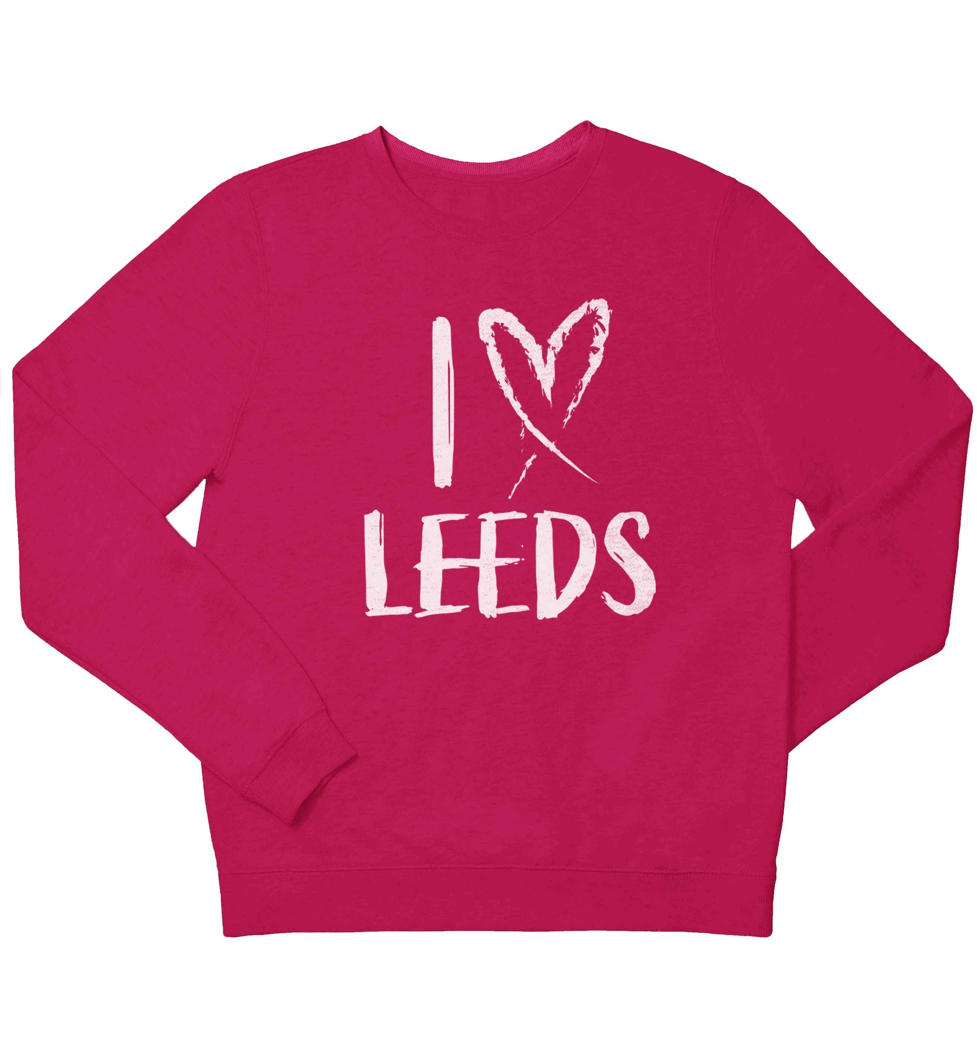 I love Leeds children's pink sweater 12-13 Years