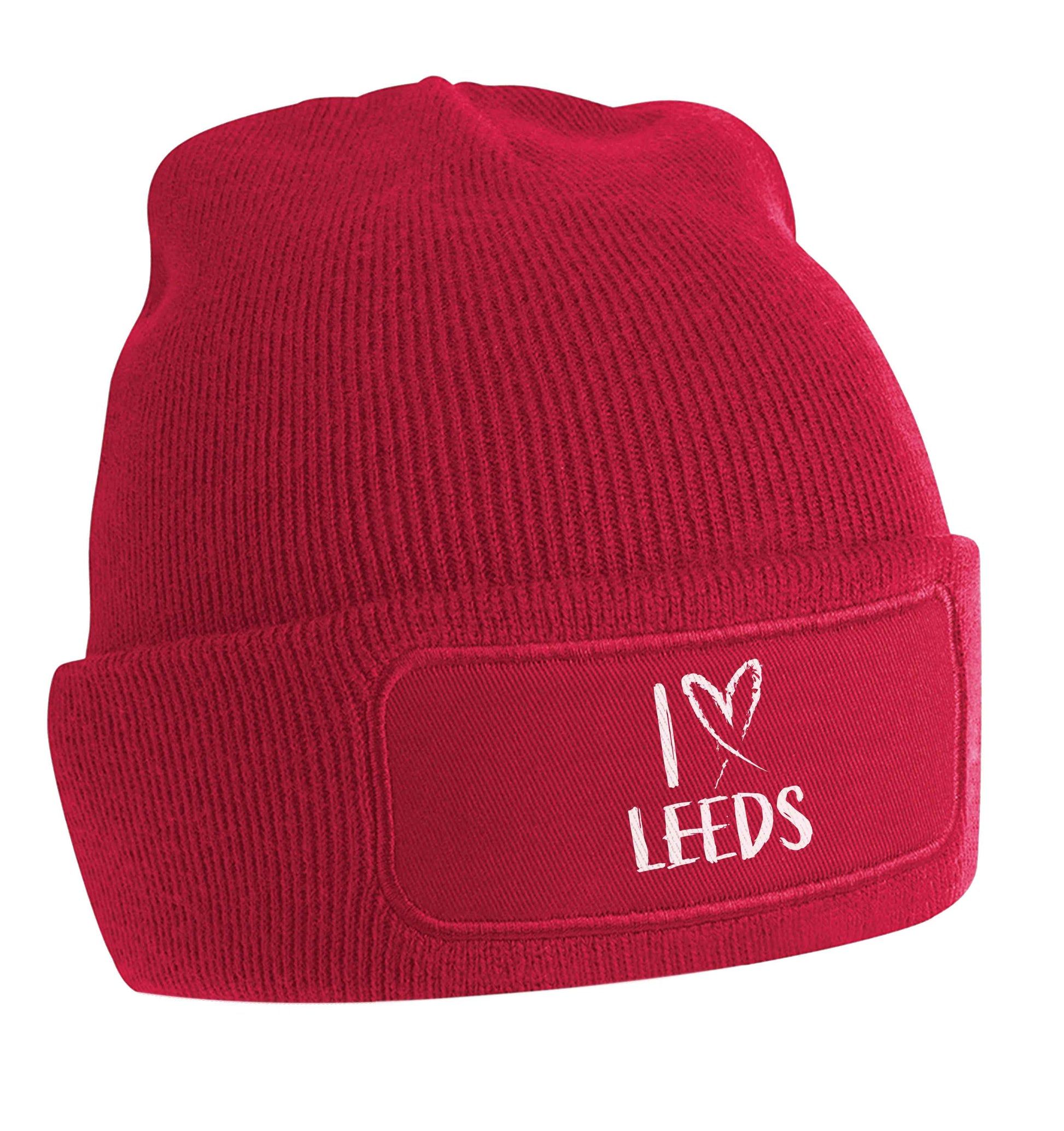 I love Leeds beanie hat