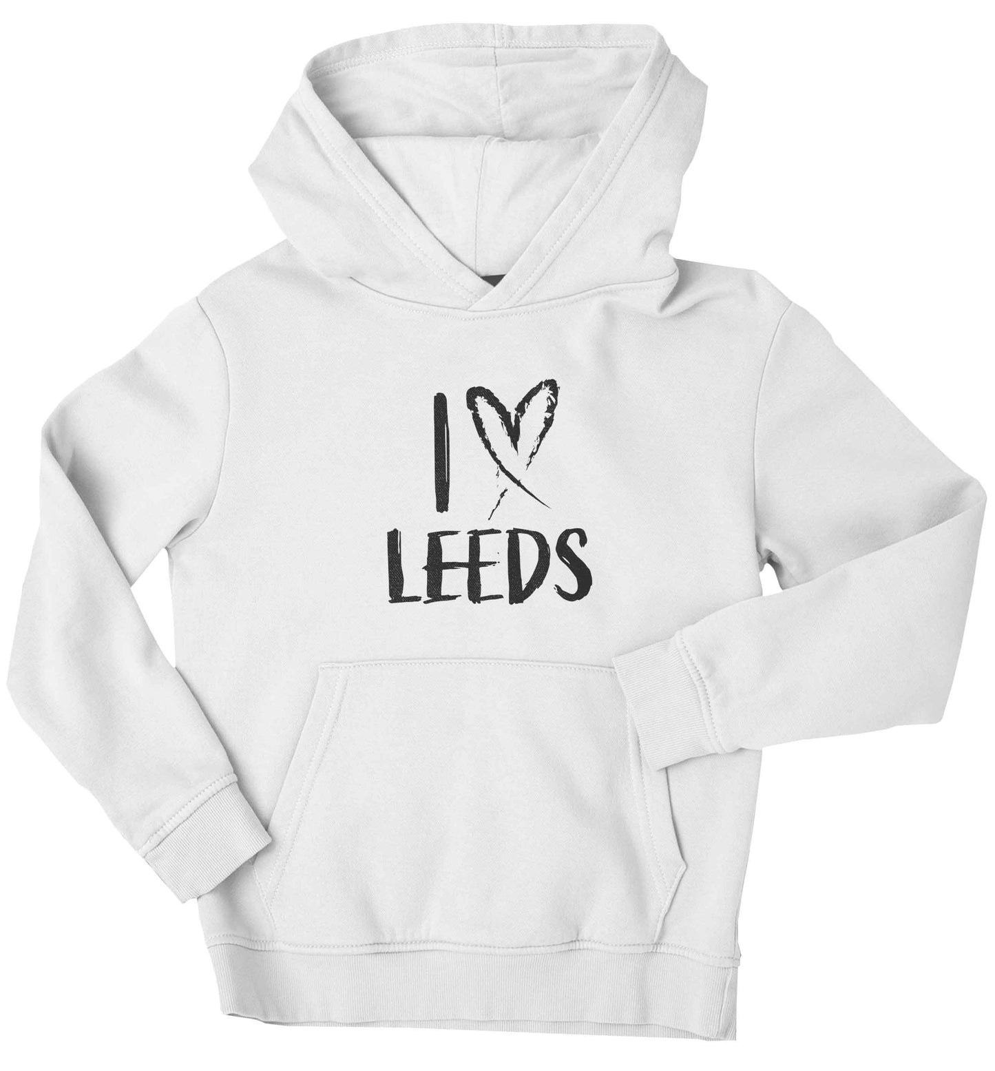 I love Leeds children's white hoodie 12-13 Years