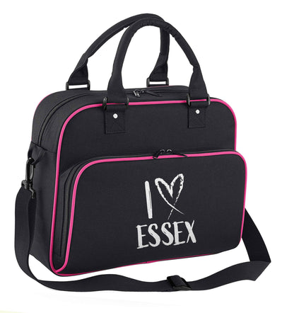 I love Essex children's dance bag black with pink detail
