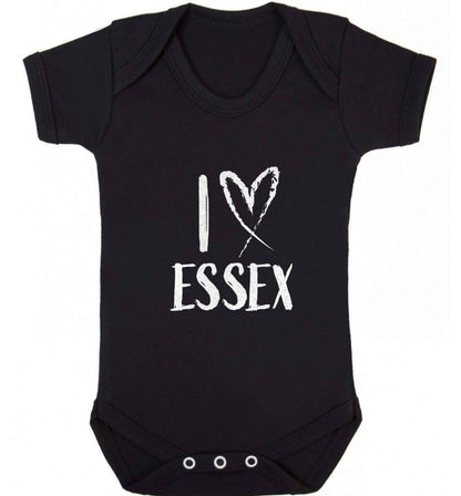 I love Essex baby vest black 18-24 months