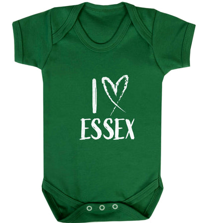 I love Essex baby vest green 18-24 months