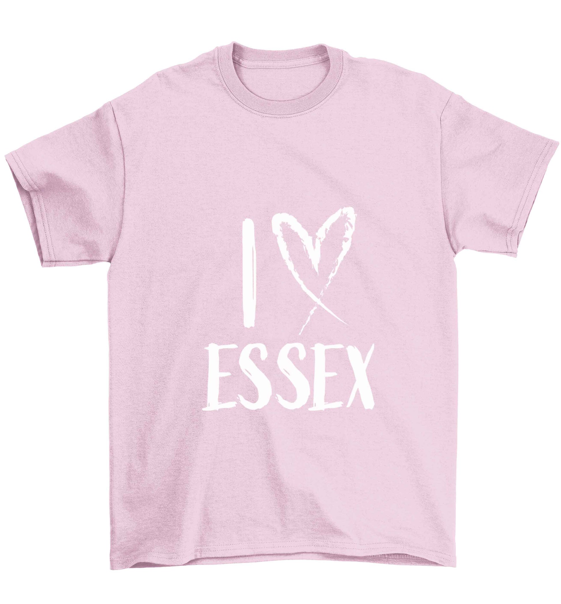 I love Essex Children's light pink Tshirt 12-13 Years