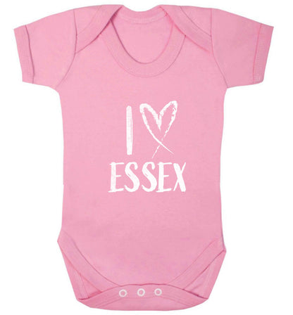 I love Essex baby vest pale pink 18-24 months