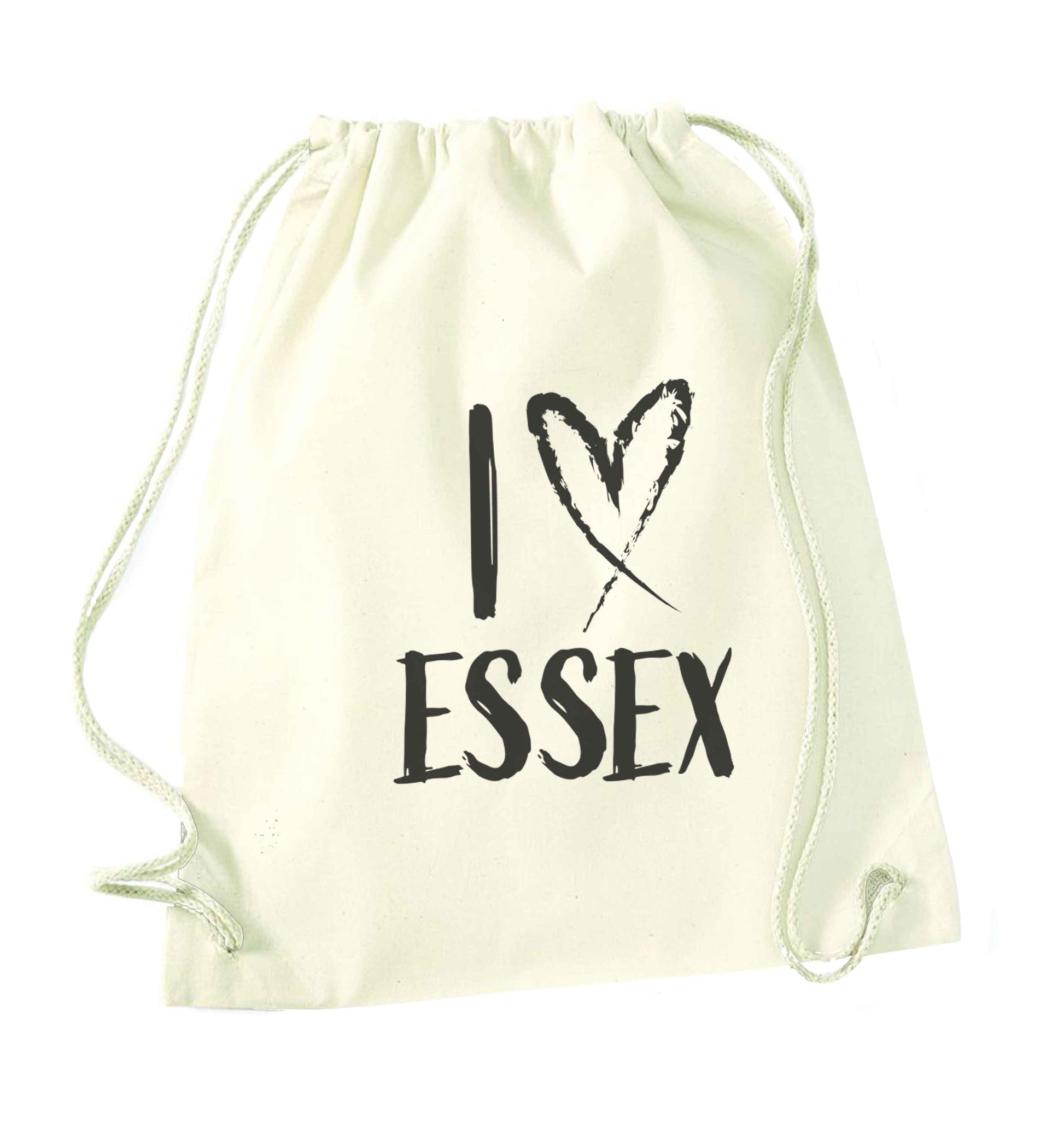 I love Essex natural drawstring bag