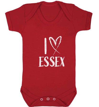 I love Essex baby vest red 18-24 months
