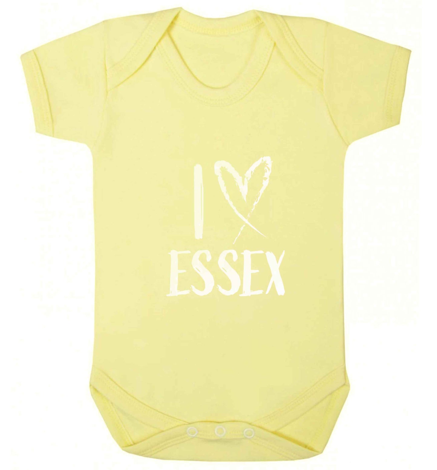 I love Essex baby vest pale yellow 18-24 months