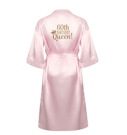 60th birthday Queen XL/XXL pink ladies dressing gown size 16/18