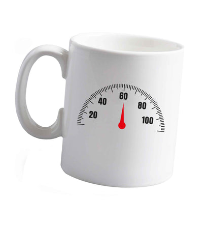 10 oz Speed dial 60 ceramic mug right handed