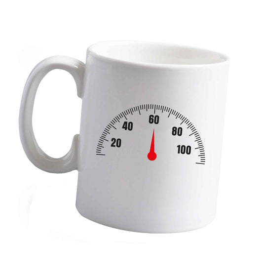10 oz Speed dial 60 ceramic mug right handed