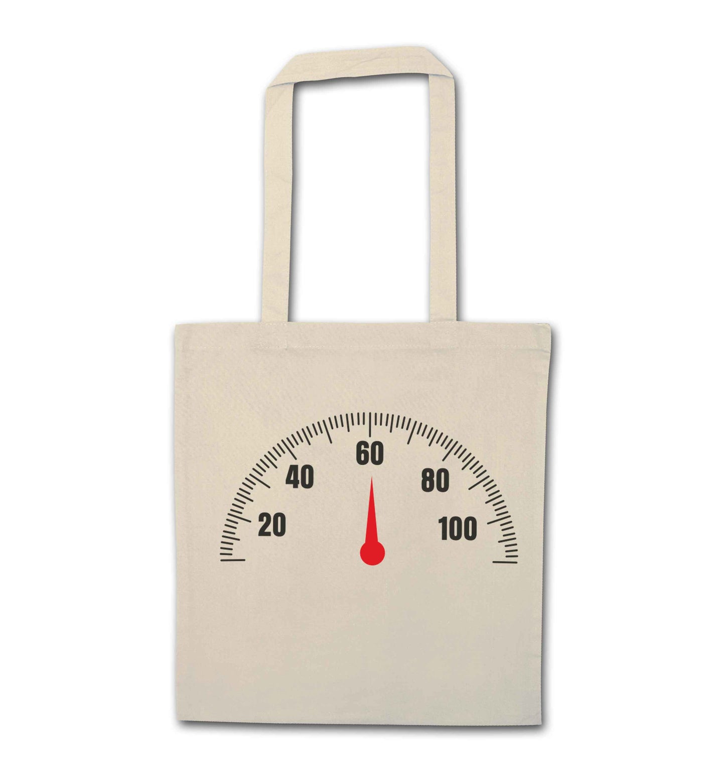 Speed dial 60 natural tote bag
