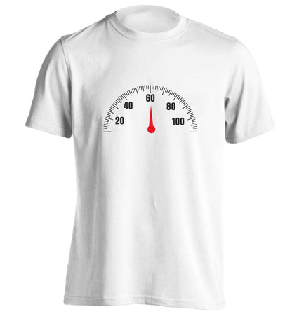 60th Birthday speedial adults unisex white Tshirt 2XL