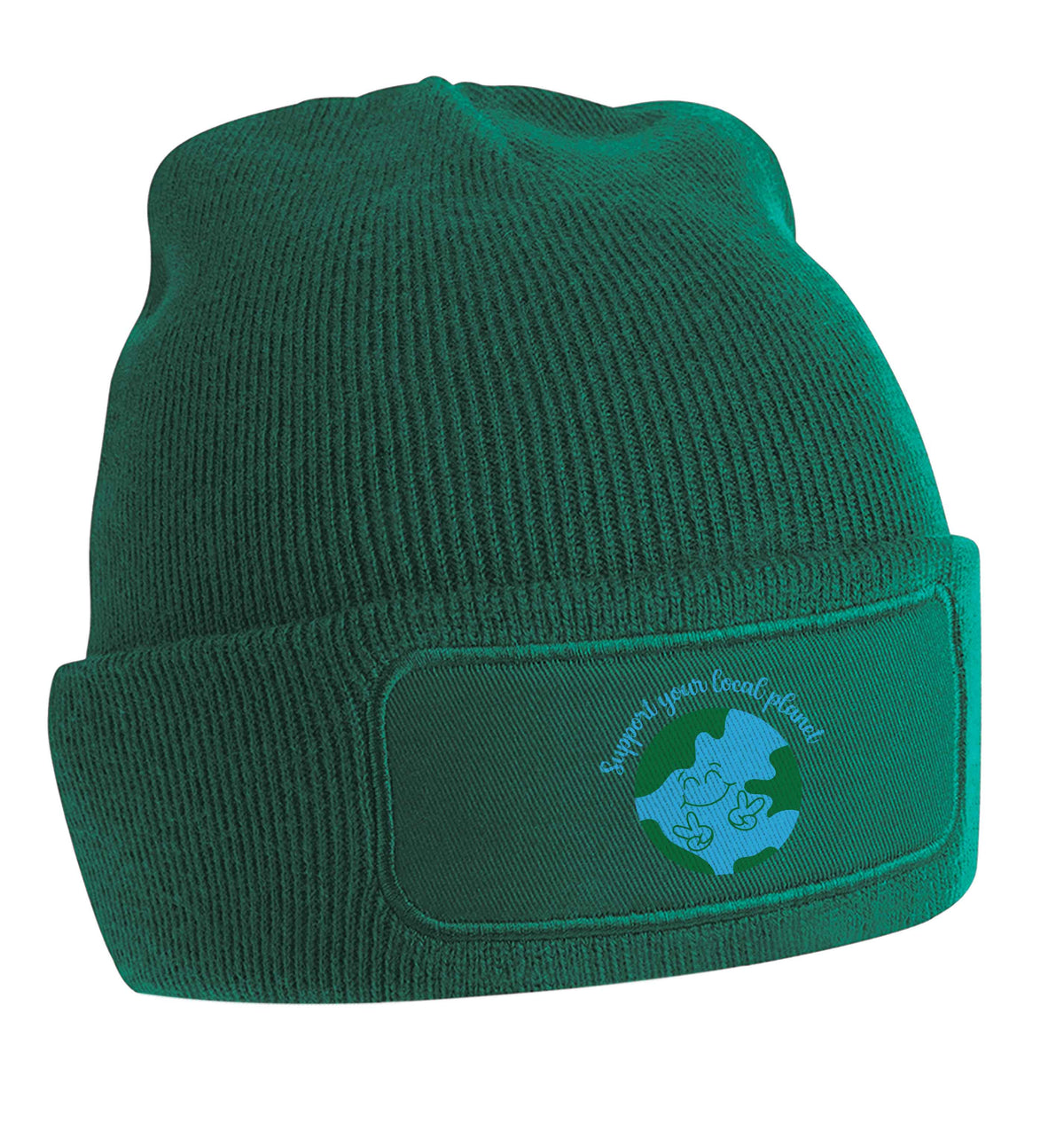 Support your local planet beanie hat