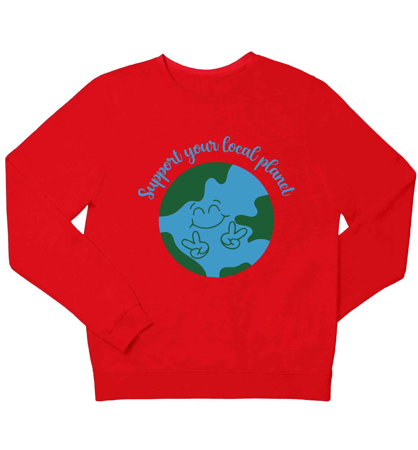 Support your local planet children's grey sweater 12-13 Years