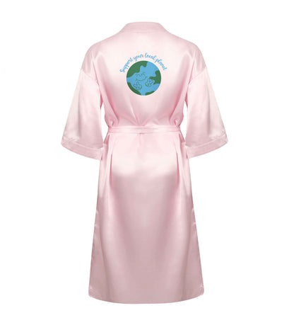 Support your local planet XL/XXL pink ladies dressing gown size 16/18