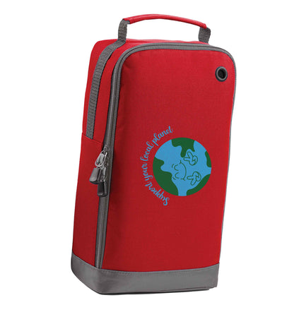 Support your local planet red sports shoe bag horizontal print