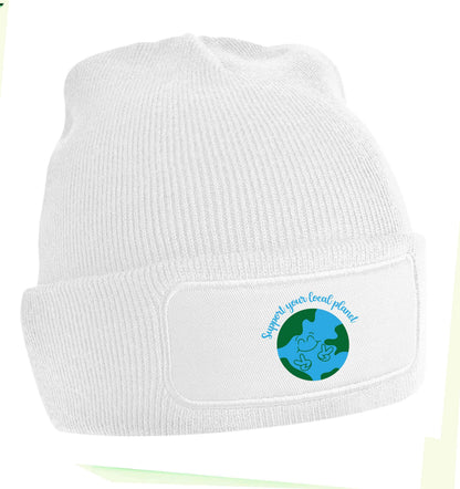 Support your local planet beanie hat