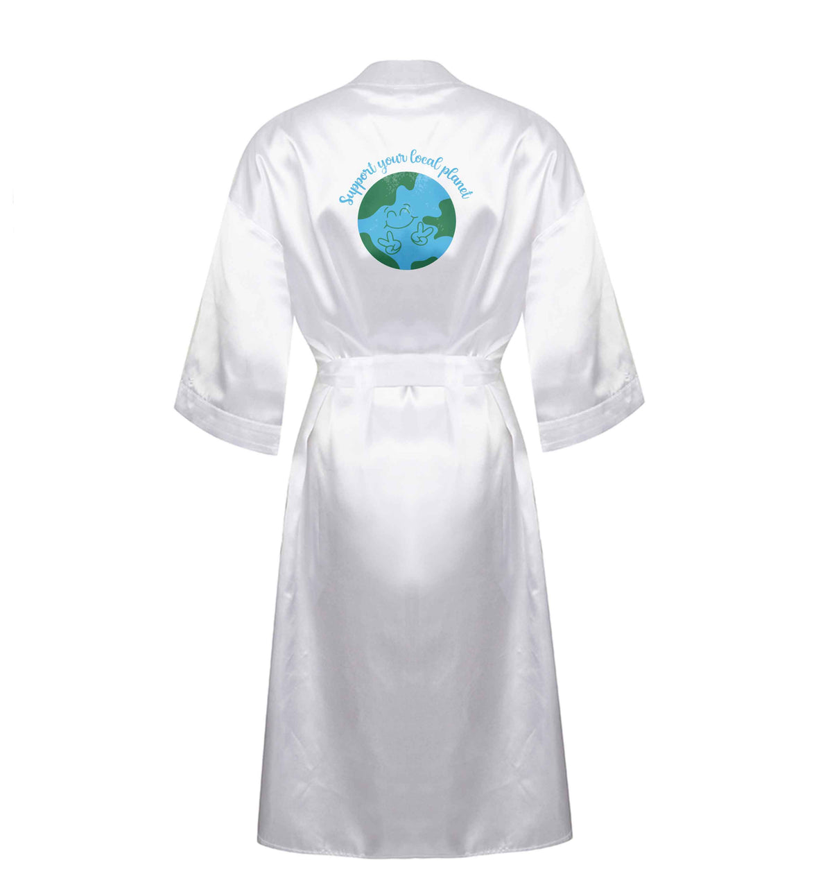 Support your local planet XL/XXL white ladies dressing gown size 16/18