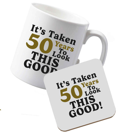 10 oz Ceramic mug and coaster It's taken 50 years to look this good! both sides