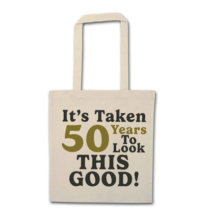 It's taken 50 years to look this good! natural tote bag