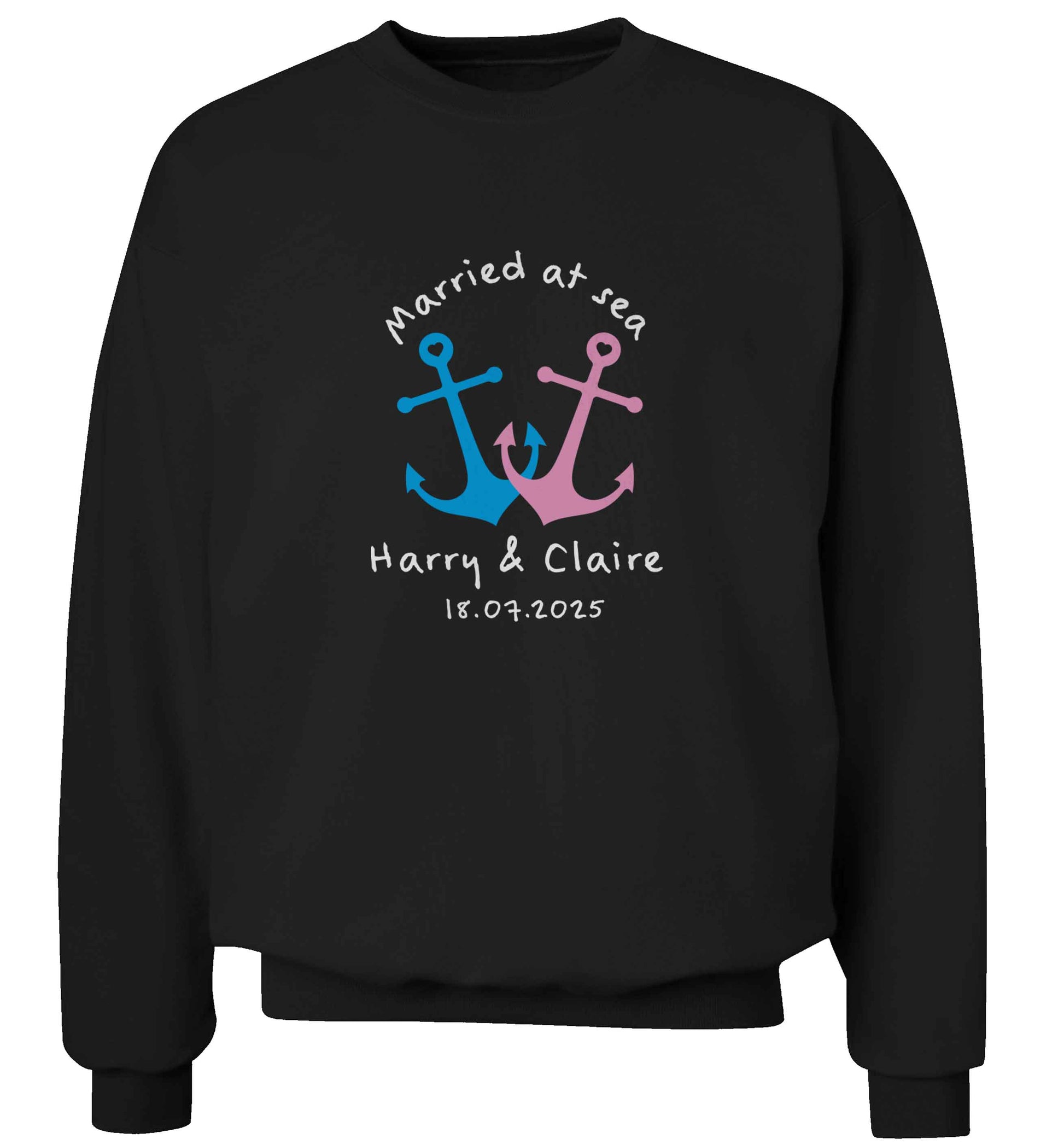 Personalised anniversary cruise adult's unisex black sweater 2XL