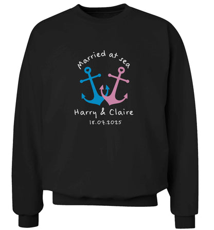 Personalised anniversary cruise adult's unisex black sweater 2XL