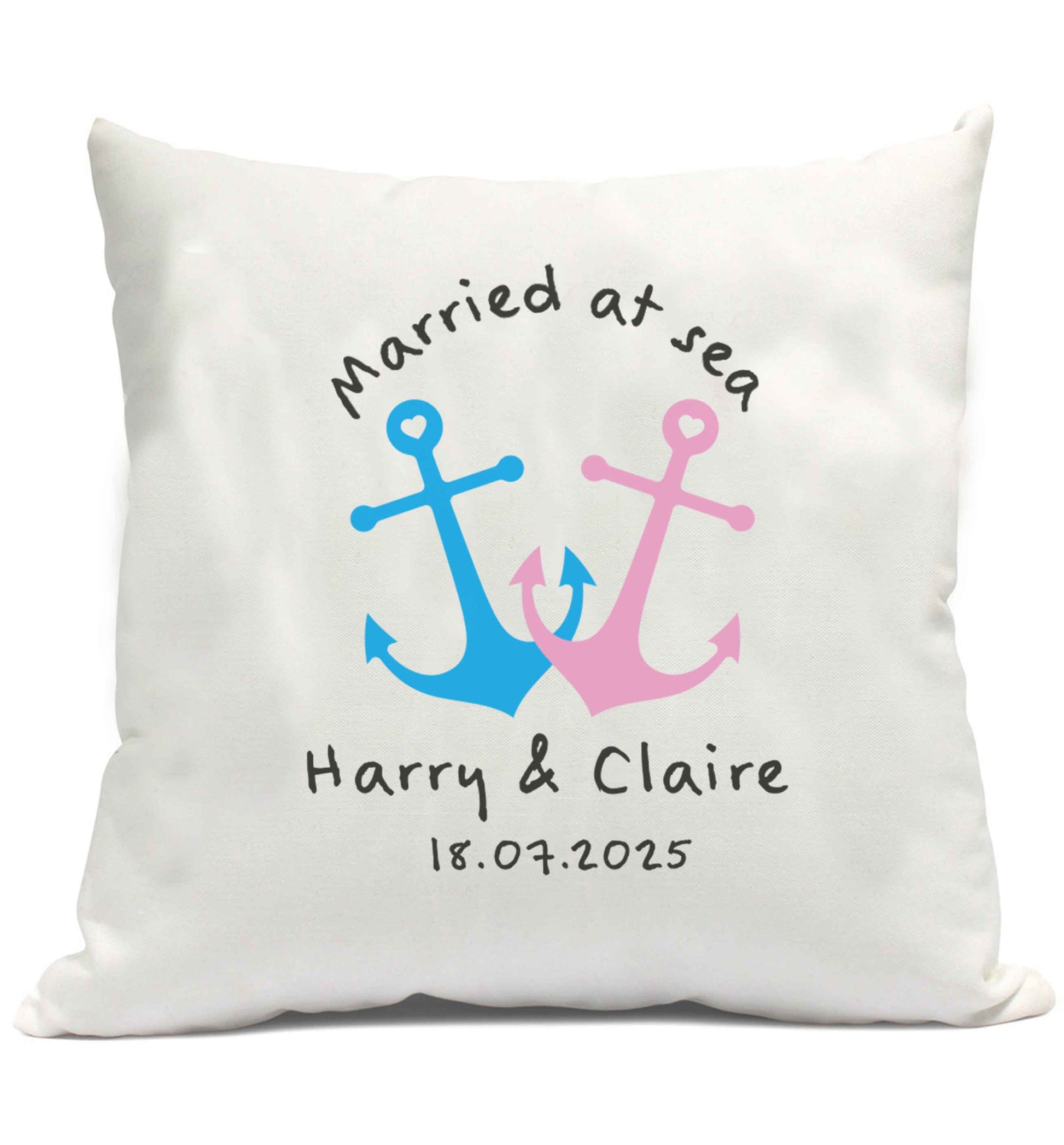 Personalised anniversary cruise cushion cover and filling