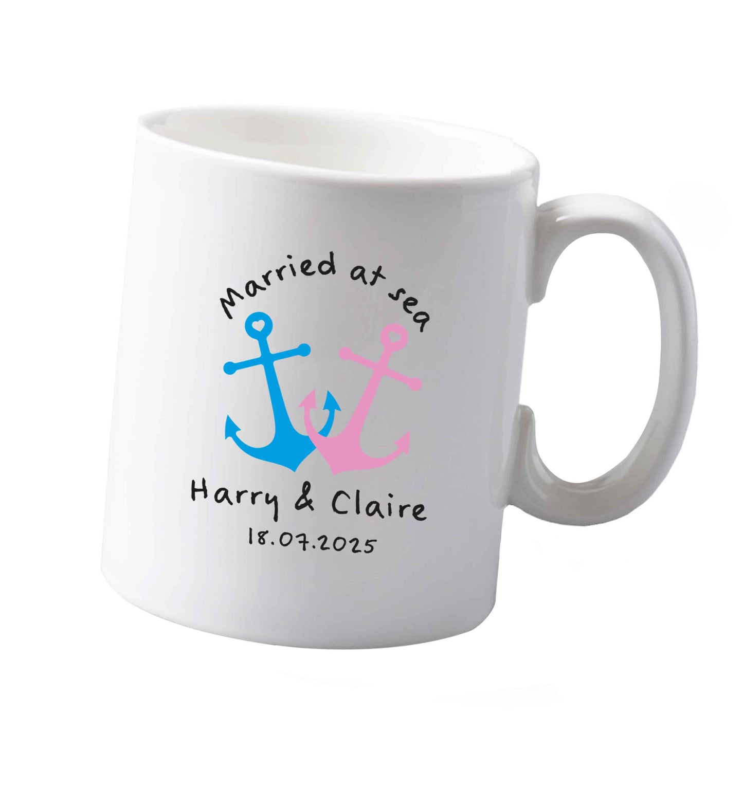 10 oz Personalised anniversary cruise ceramic mug both sides