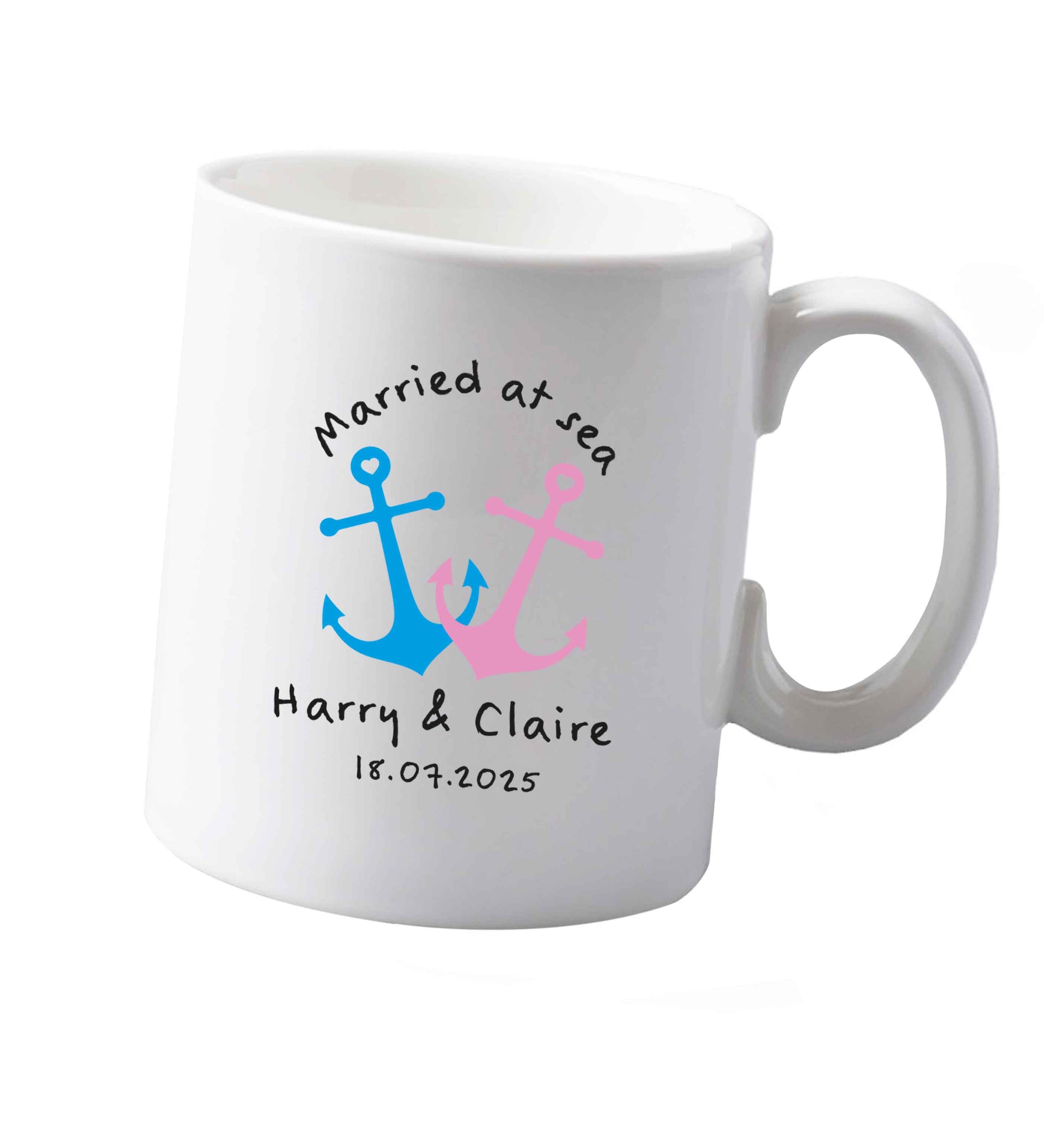 10 oz Personalised anniversary cruise ceramic mug both sides