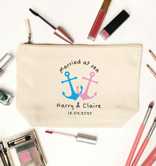 Married at sea natural makeup bag