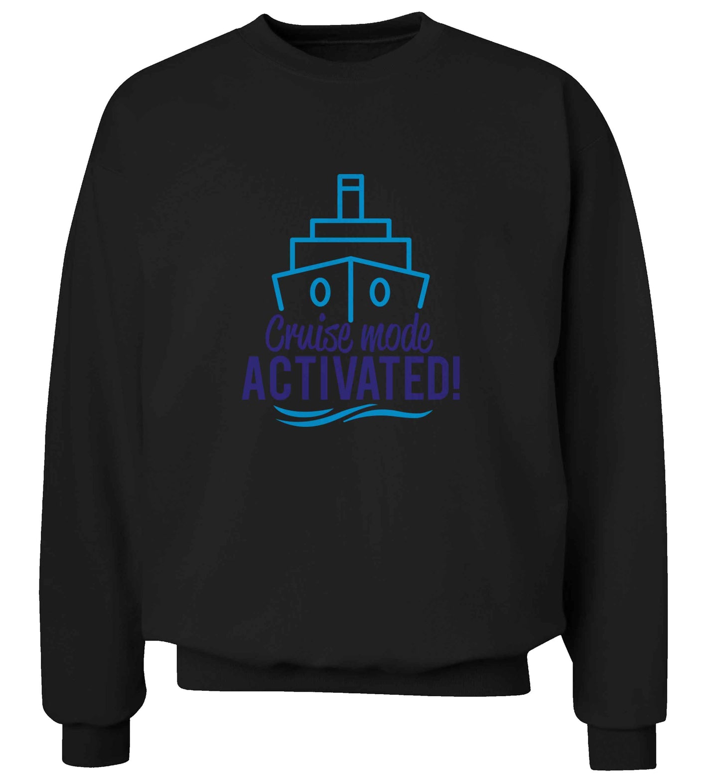 Cruise mode activated adult's unisex black sweater 2XL